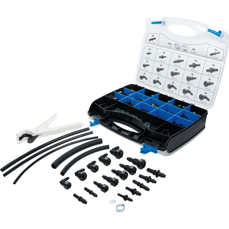 foto del prodotto assortimento tubicini di plastica e frizioni 95 pz.