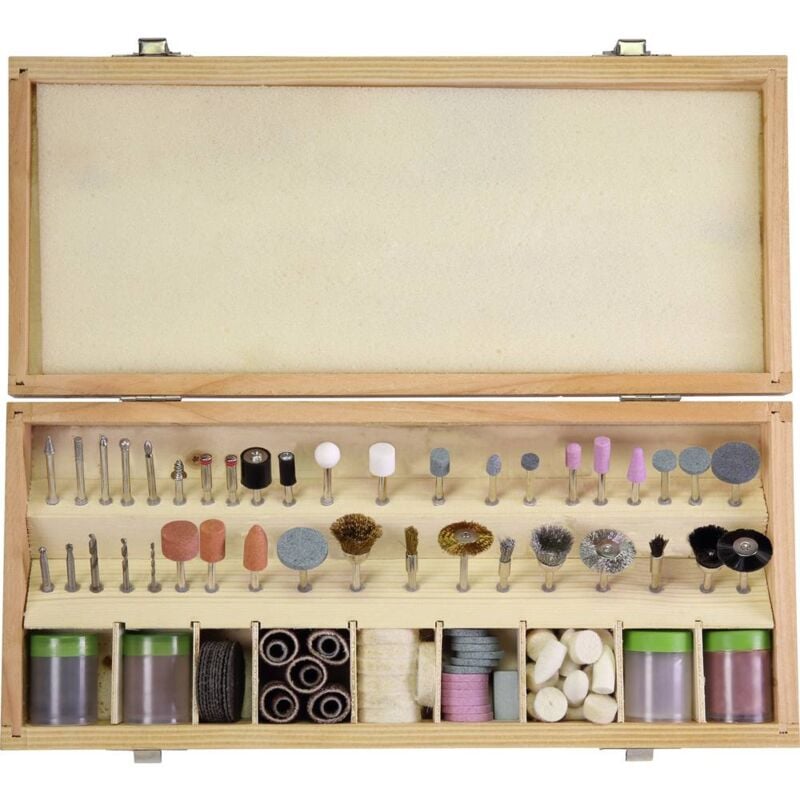 foto del prodotto assortimento universale di smerigliatura taglio lucidatura 200 parti