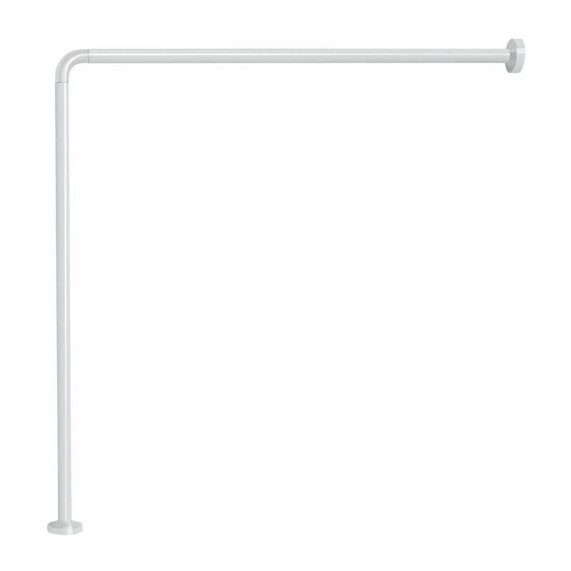 foto del prodotto asta alluminio angolare bianco d.25 80x80 gedy