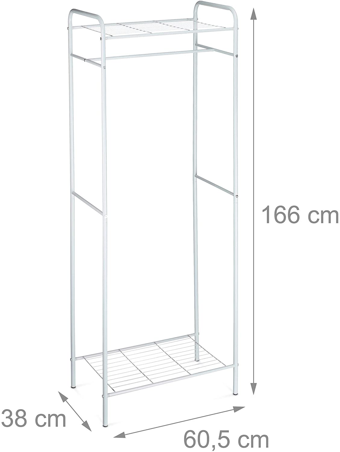 foto del prodotto asta appendiabiti 166 cm bianco 13 0002132