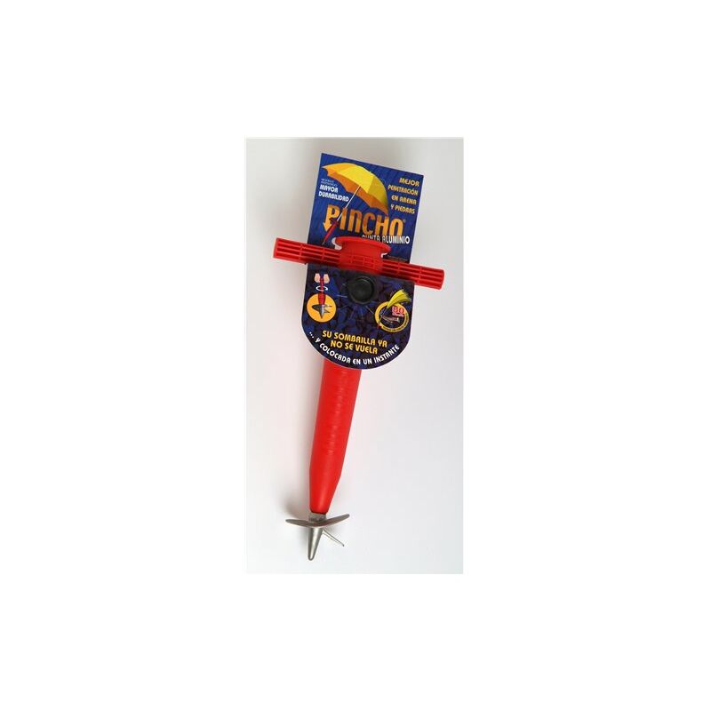 foto del prodotto asta con punta a vite per ombrellone alluminio rosso azzurro pistacchio argento giallo blu marino 3