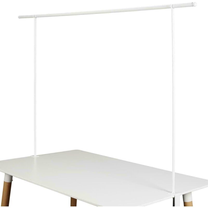foto del prodotto asta decorativa bro, metallo bianco, regolabile, 139-250 cm