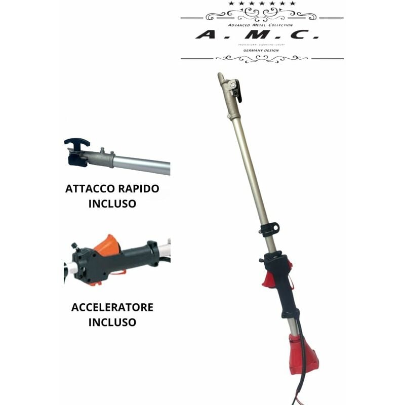 foto del prodotto asta di ricambio per decespugliatore a scoppio 43 52cc 4 in 1 26mm 9 righe