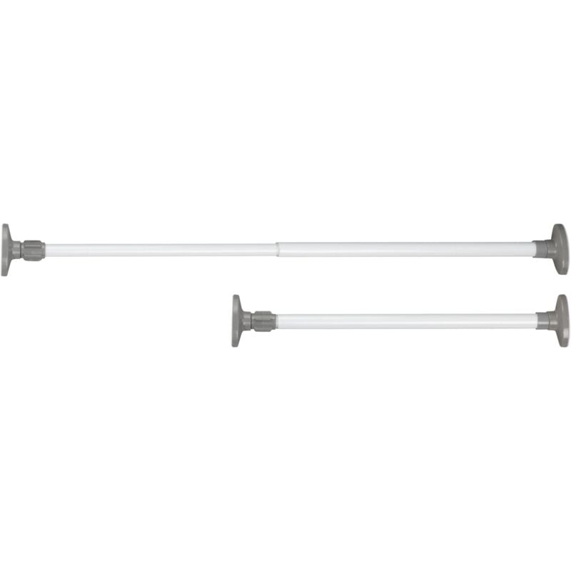 foto del prodotto asta di serraggio telescopica herkules scaffale ad incastro, scaffale telescopico, metallo verniciato, 8 x 47 80 x 4 cm, bianco wenko