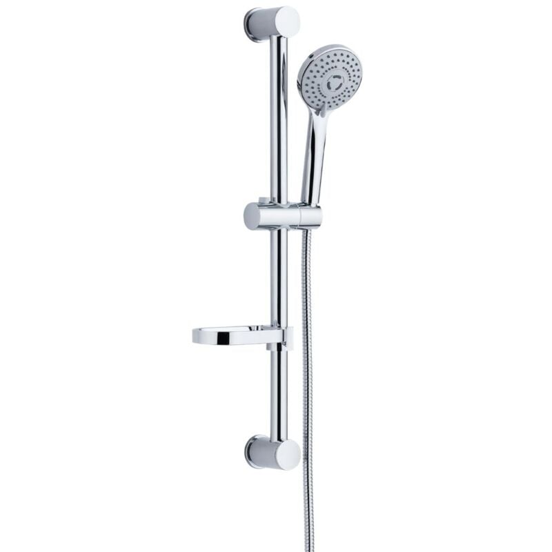 foto del prodotto asta doccia saliscendi 006 completo doccetta 3 funzioni multigetto h 65 cm pezzi 1