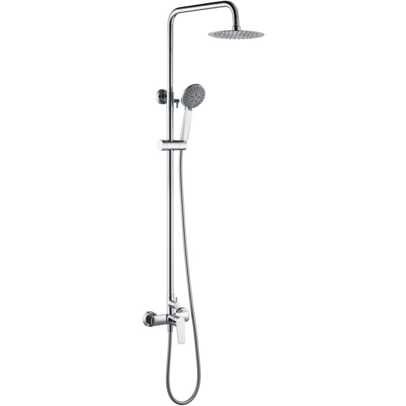foto del prodotto asta doccia set colonna doccia monocomando colore cromo