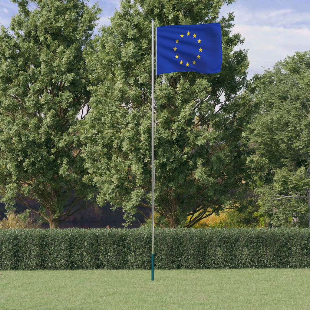 foto del prodotto asta e bandiera europa 6,23 m alluminio