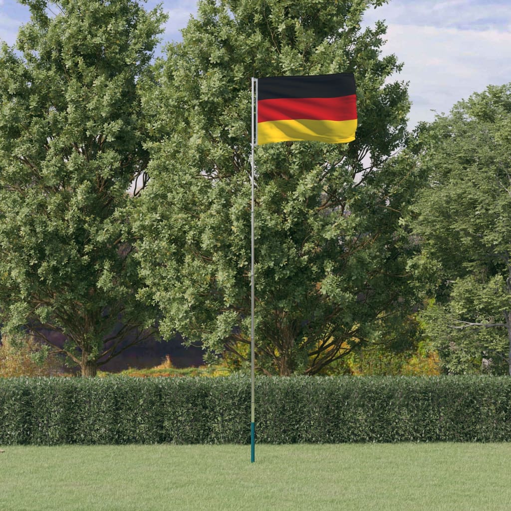 foto del prodotto asta e bandiera germania 5,55 m alluminiocod mxl 124135
