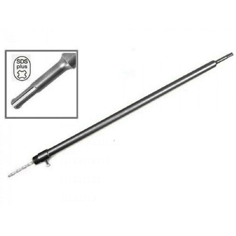 foto del prodotto asta in acciaio per fresa a tazza carotatrice con attacco sds max o sds plus cm - -sds plus 60 cm - - trade shop traesio