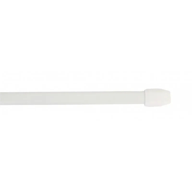 foto del prodotto asta ovale 10x5mm, da 40 a 60cm, con ganci di fissaggio, bianco, 2 pezzi