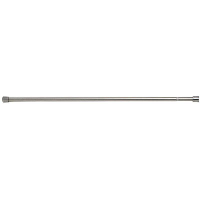 foto del prodotto asta per tenda da doccia colore argento 64 x 2.9 cm