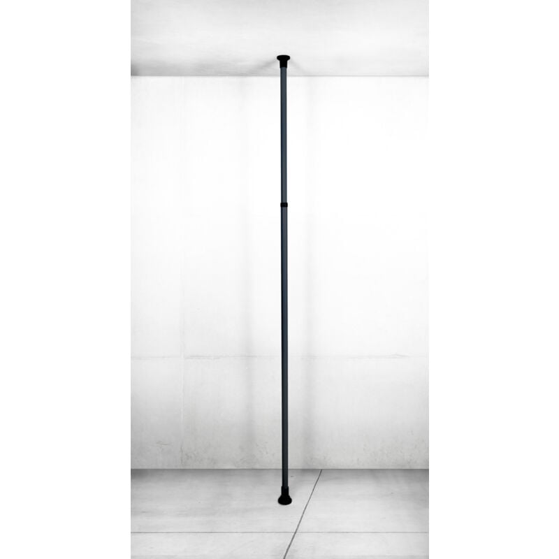 foto del prodotto asta principale herkules, per estendere il sistema telescopico corrispondente in metallo da fissare tra il soffitto e il pavimento, piedini