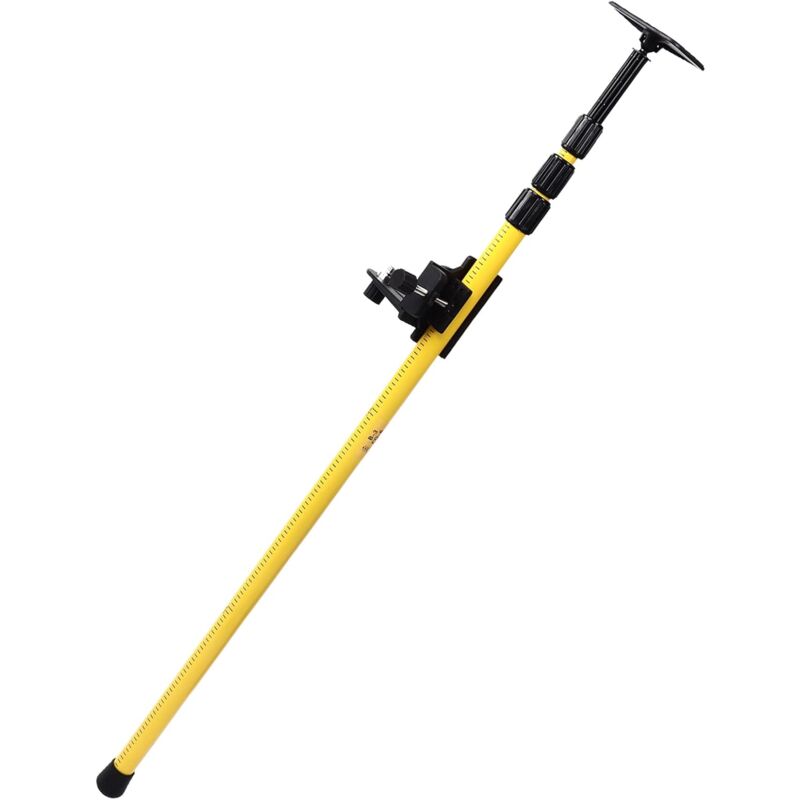 foto del prodotto asta telescopica per livella laser rosvola da 2,8 m, altezza regolabile, asta telescopica estensibile dal pavimento al soffitto