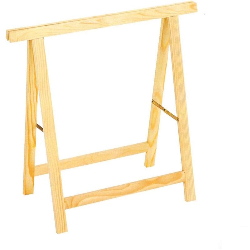 foto del prodotto astigarraga cavalletto in pino legno 73x75h richiudibile fai da te sostegno lavoro standard