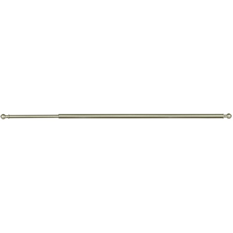 foto del prodotto astina per tendine alluminio nichel terminale a palla estensibile da 60 a 80 cm