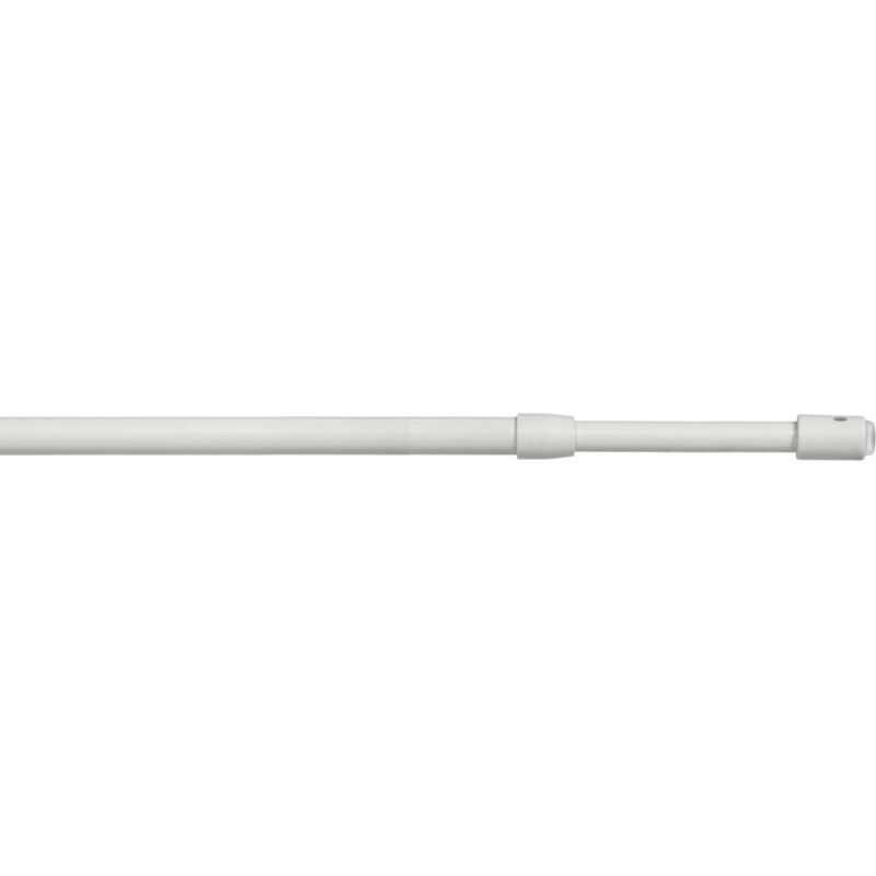 foto del prodotto astina per tendine tonda colore bianco regolabile estensibile da 70 a 110 cm