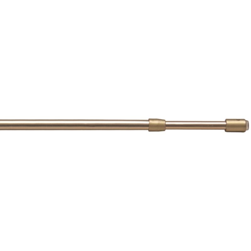 foto del prodotto astina per tendine tonda colore ottone regolabile estensibile da 50 a 70 cm