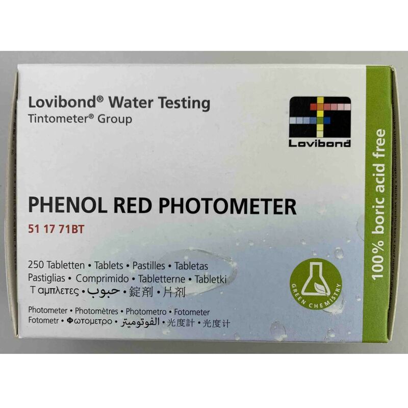 foto del prodotto astralpool pastiglie phenol red per fotometro elettronico conf.250pz.