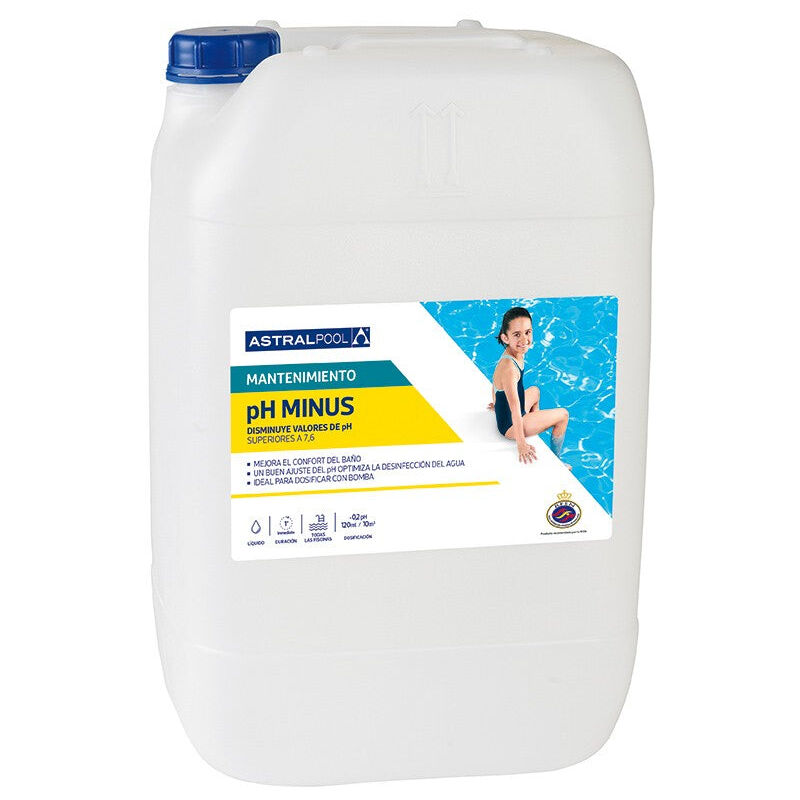 foto del prodotto astralpool riduttore di ph meno liquido 20l.