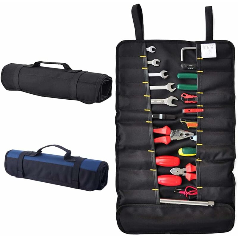 foto del prodotto astucci per chiavi avvolgibili tele piccole cacciaviti pinze scomparti per rotoli organizzatore per rotoli portautensili portautensili gratuito borsa