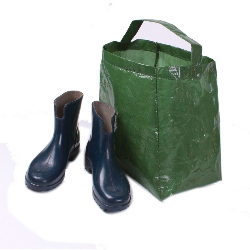 foto del prodotto astuceo borsa per stivali in gomma verde in tela tessuta 31 x 33 x 23 cm