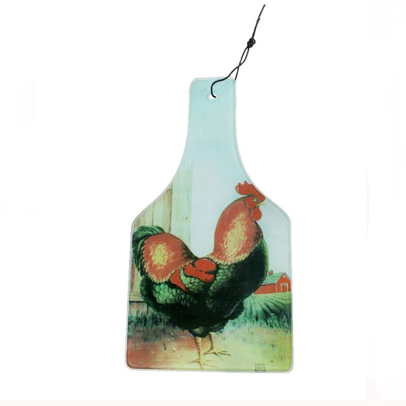 foto del prodotto astuceo pannello di vetro infrangibile decorativo gallo lotto di 2