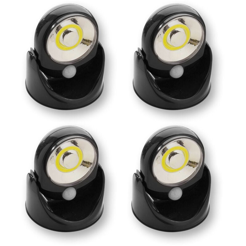 foto del prodotto astuceo set di 4 faretti con rilevatori di movimento led potenti