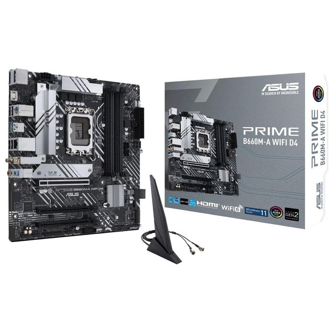 foto del prodotto asus b660 prime b660m-a wi-fi d4 lga 1700 ddr4 alder lake