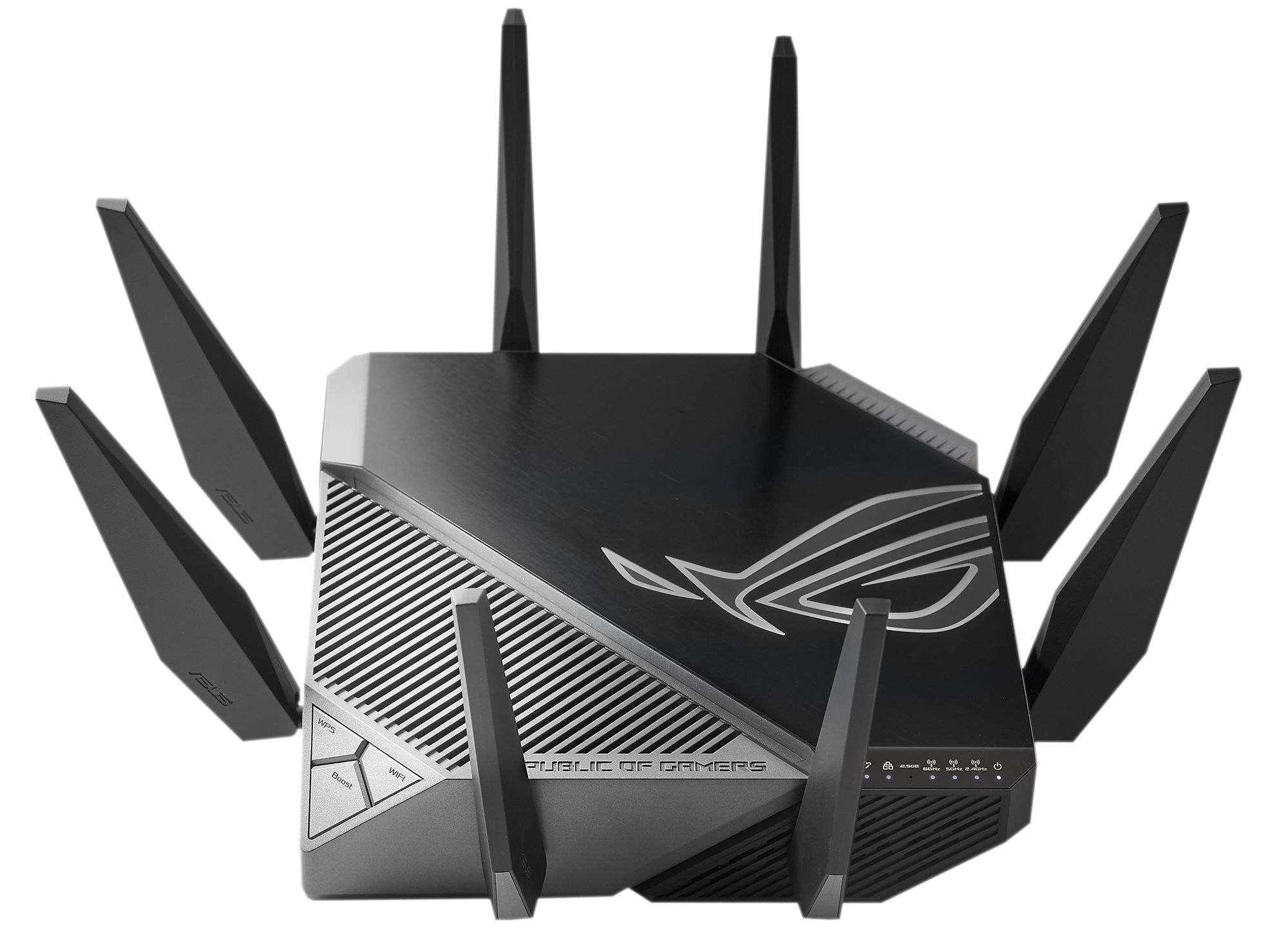 foto del prodotto asus gt axe11000 router wireless gigabit ethernet tri band 2,4 ghz 5 ghz 6 ghz nero