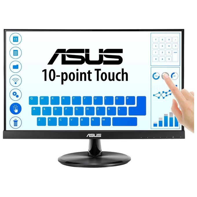 foto del prodotto asus monitor 21.5'' led ips touch screen vt229h 1920x1080 full hd tempo di risposta 5 ms