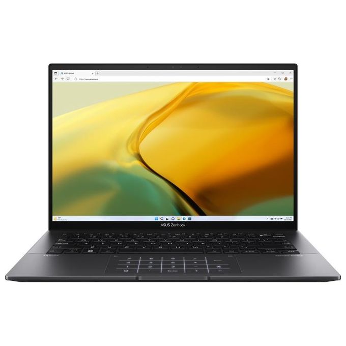 foto del prodotto asus notebook 14 zenbook 14 um3402ya kp416w amd ryzen 5 7530u, ram 8gb, 512gb ssd pcie, windows 11 home, nero