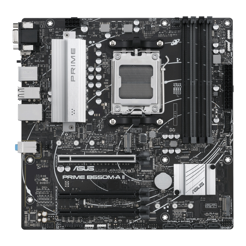 foto del prodotto asus prime b650m a ii csm amd b650 socket am5 micro atx