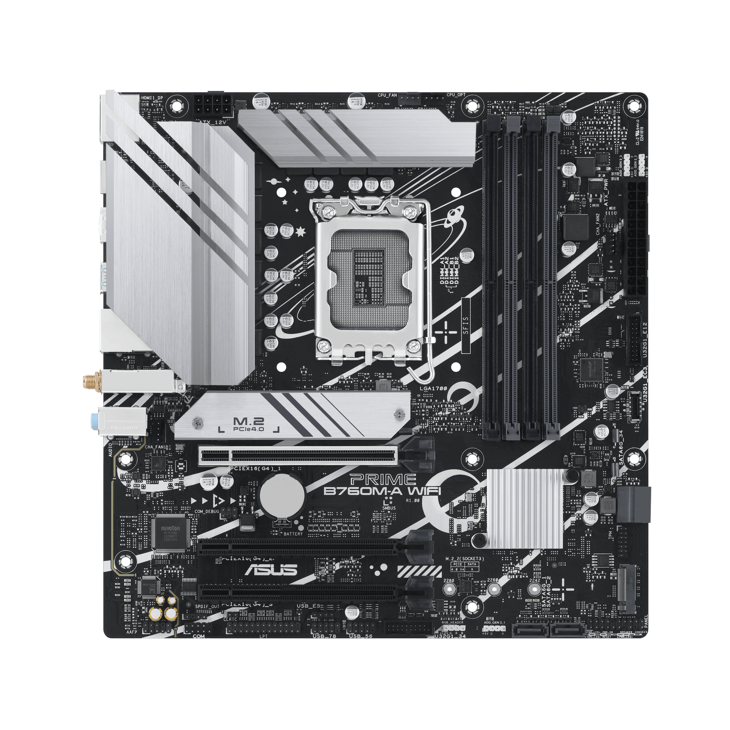 foto del prodotto asus prime b760m a wifi intel b760 lga 1700 micro atx