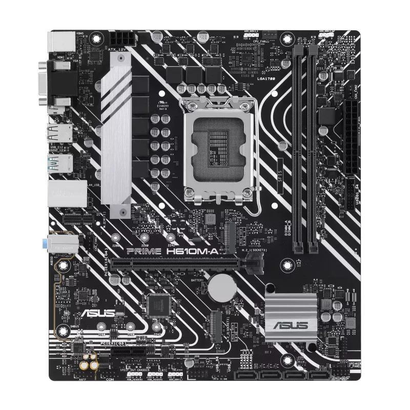 foto del prodotto asus prime h610m a csm intel h610 lga 1700 micro atx