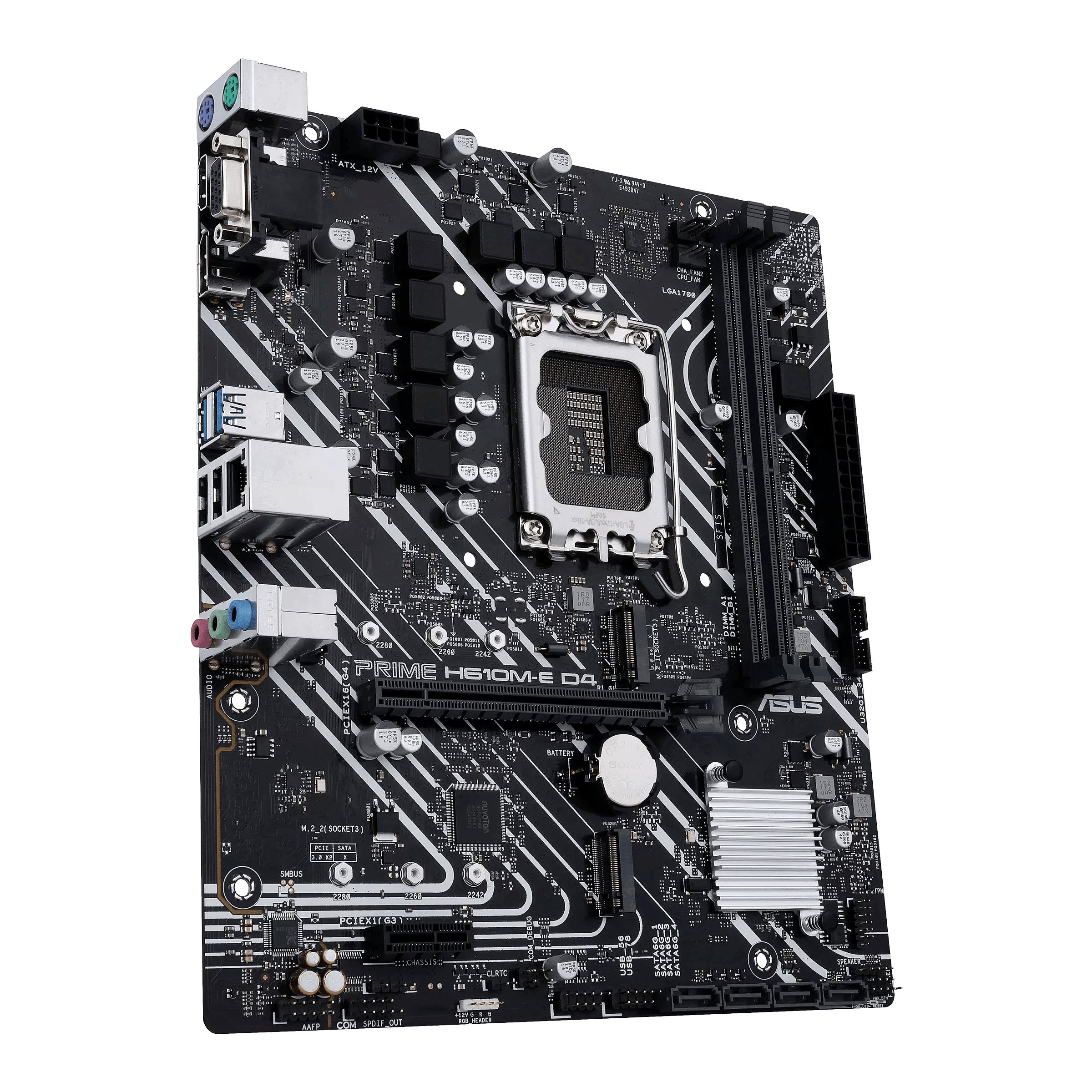 foto del prodotto asus prime h610m e d4 csm intel h610 lga 1700 micro atx