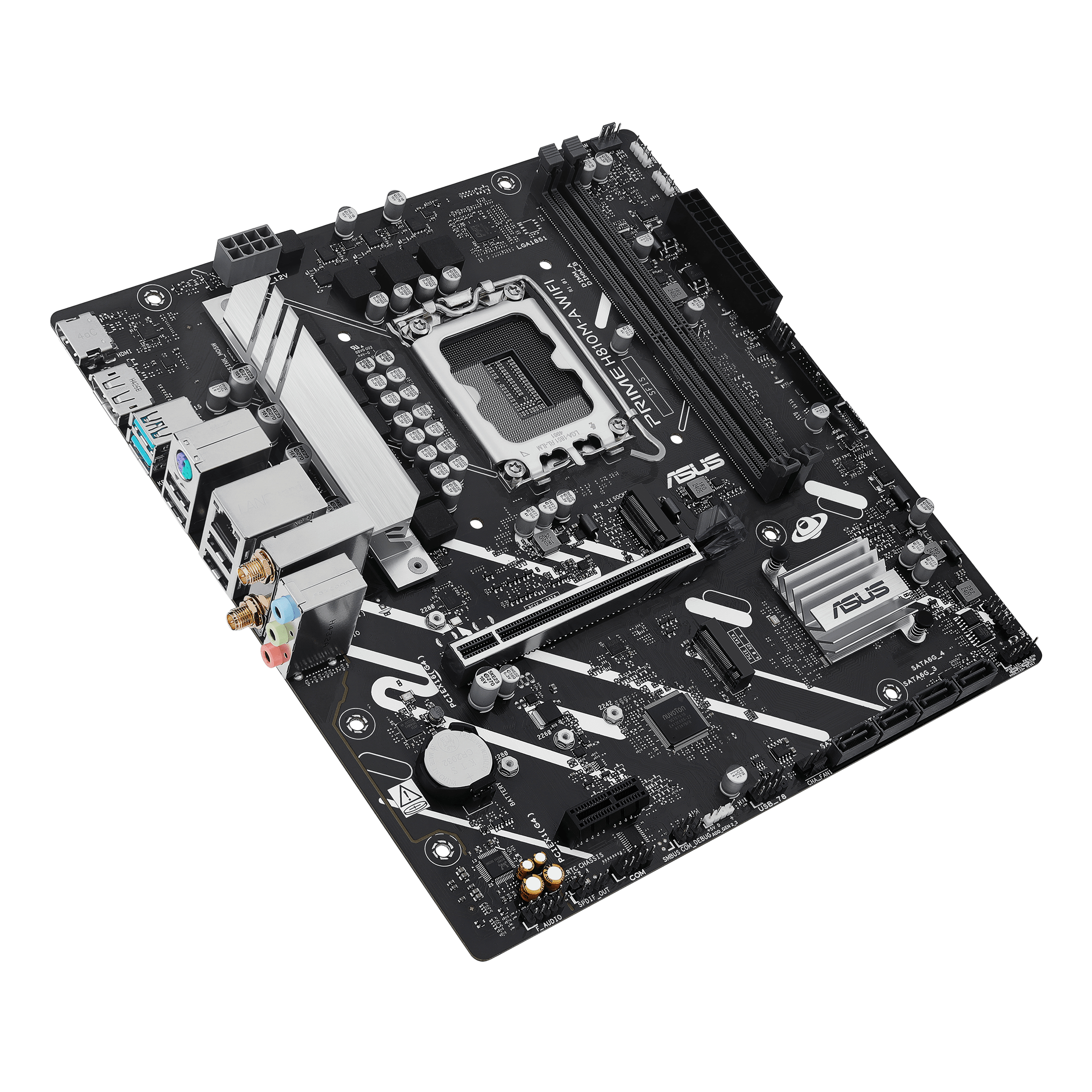 foto del prodotto asus prime h810m a wifi intel h810 lga 1851 socket v1 micro atx