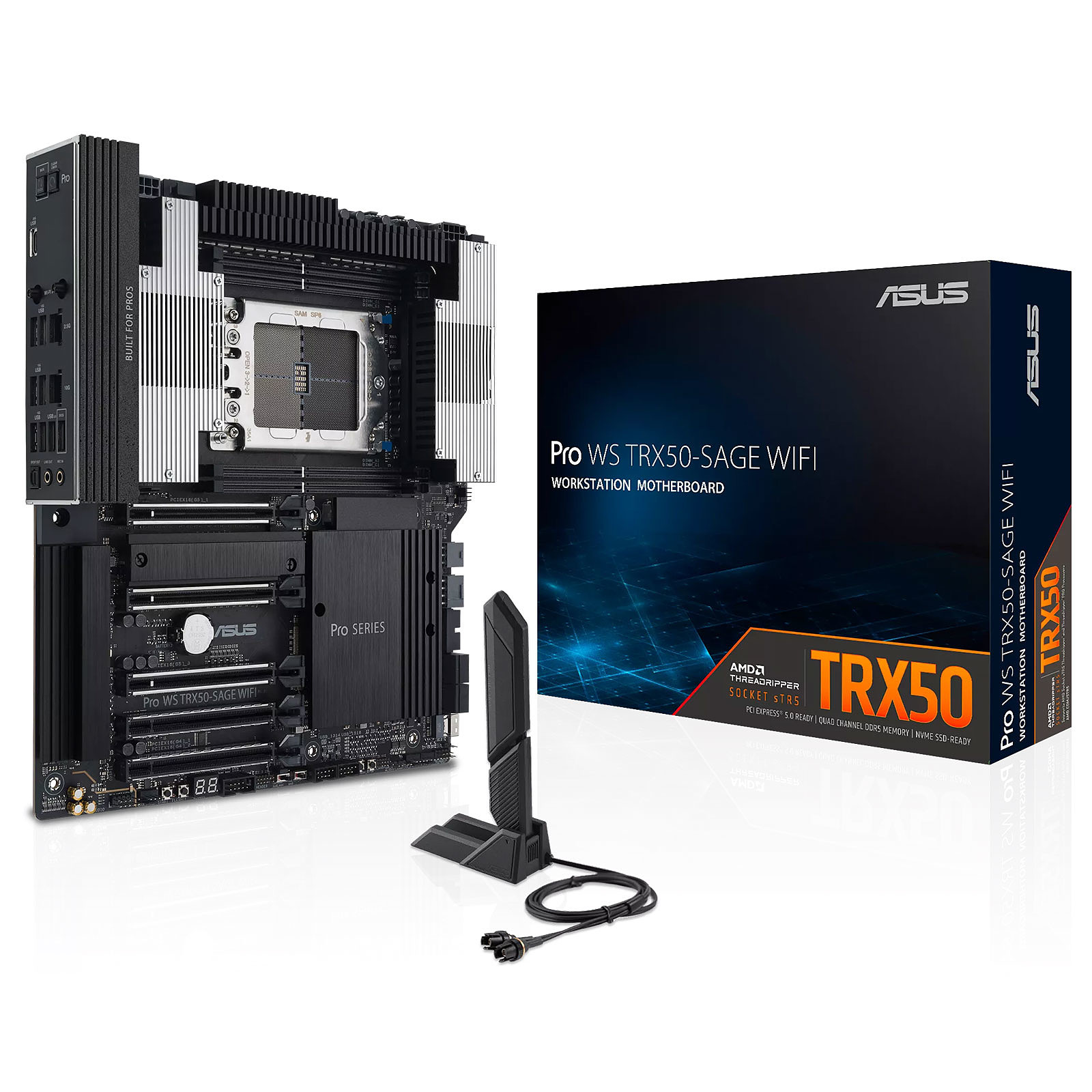 foto del prodotto asus pro ws trx50 sage wifi amd trx50 socket str5 ssi ceb
