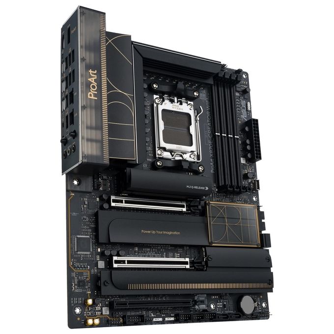 foto del prodotto asus proart x870e creator wifi amd x870e presa di corrente am5 atx