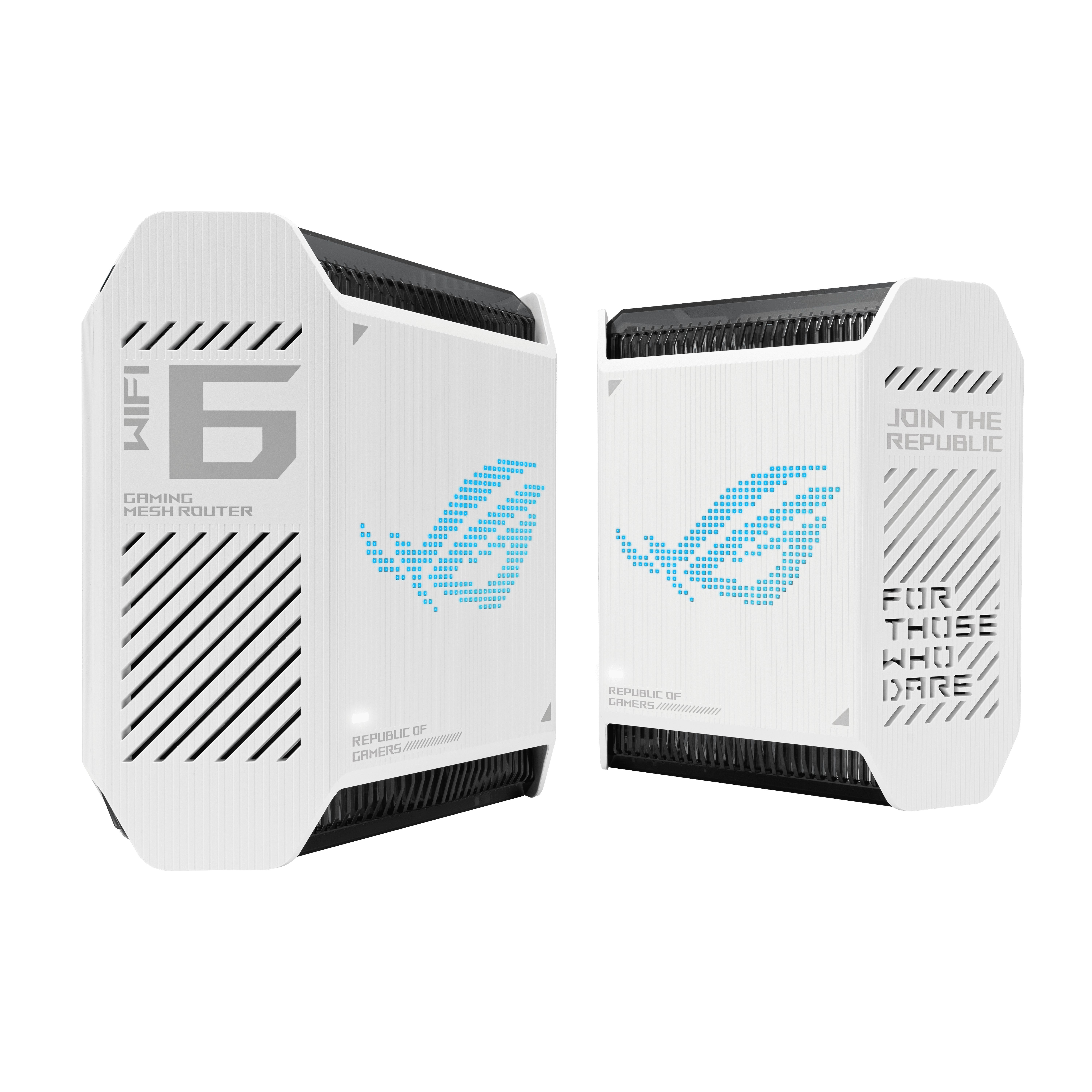 foto del prodotto asus rog rapture gt6 w 2 pk banda tripla 2.4 ghz 5 ghz 5 ghz wi fi 6 802.11ax bianco 4 interno