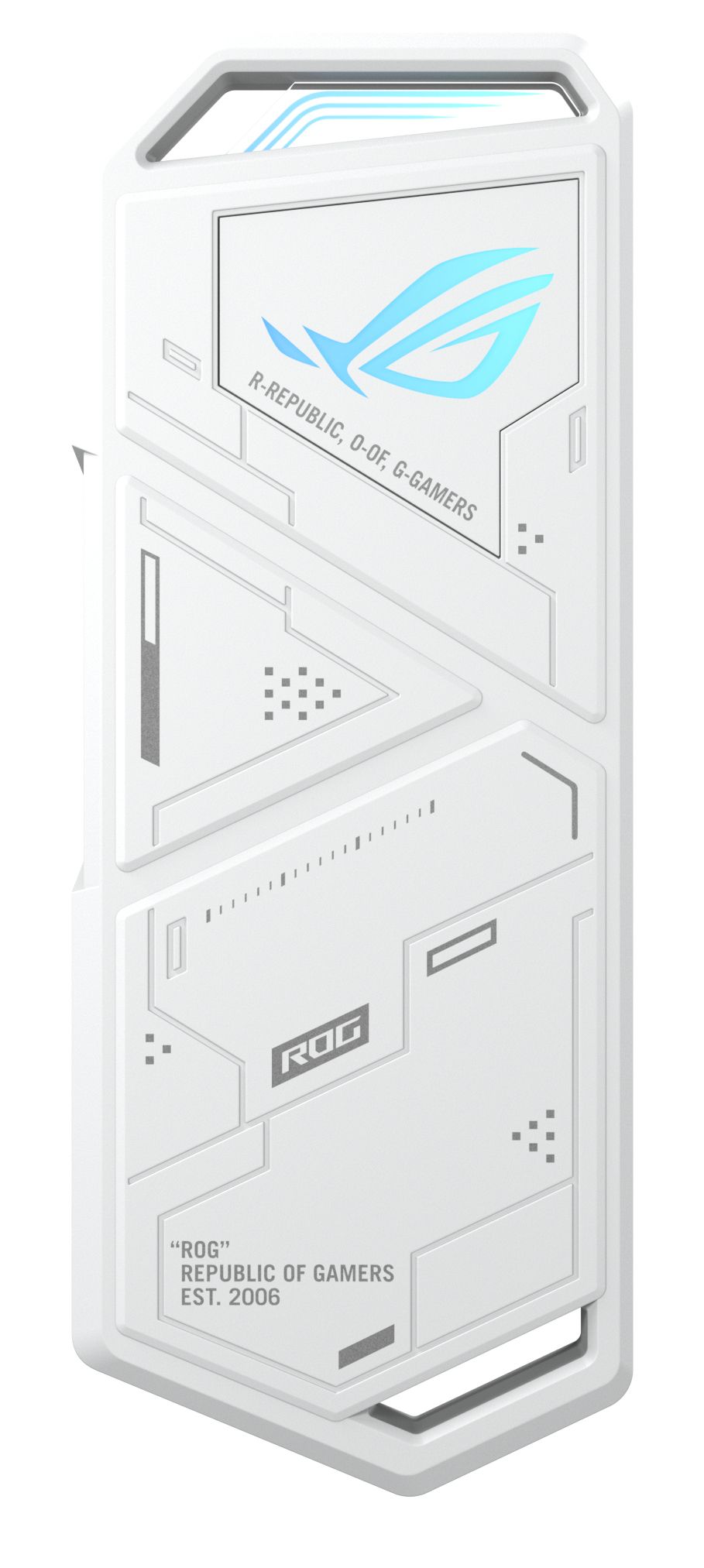foto del prodotto asus rog strix arion white edition box esterno ssd bianco m.2 90dd02h1 b09000