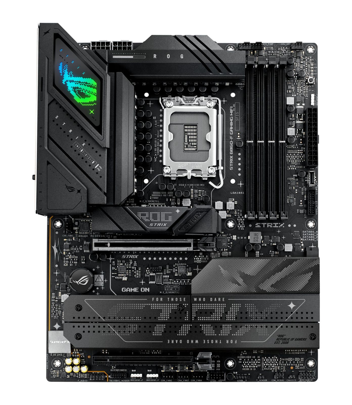 foto del prodotto asus rog strix b860-f gaming wifi 1851 d