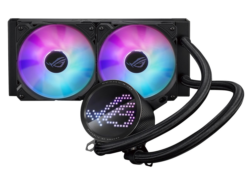 foto del prodotto asus rog strix lc iii 240 argb processore kit di raffreddamento a liquido 12 cm nero