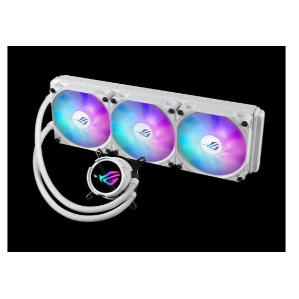 foto del prodotto asus rog strix lc iii 360 argb white edition processore kit di raffreddamento a liquido 12 cm bianco