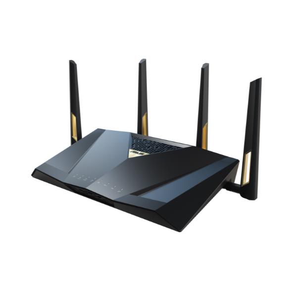 foto del prodotto asus rt be88u router wireless 10 gigabit ethernet dual band 2.4 ghz 5 ghz nero, grigio