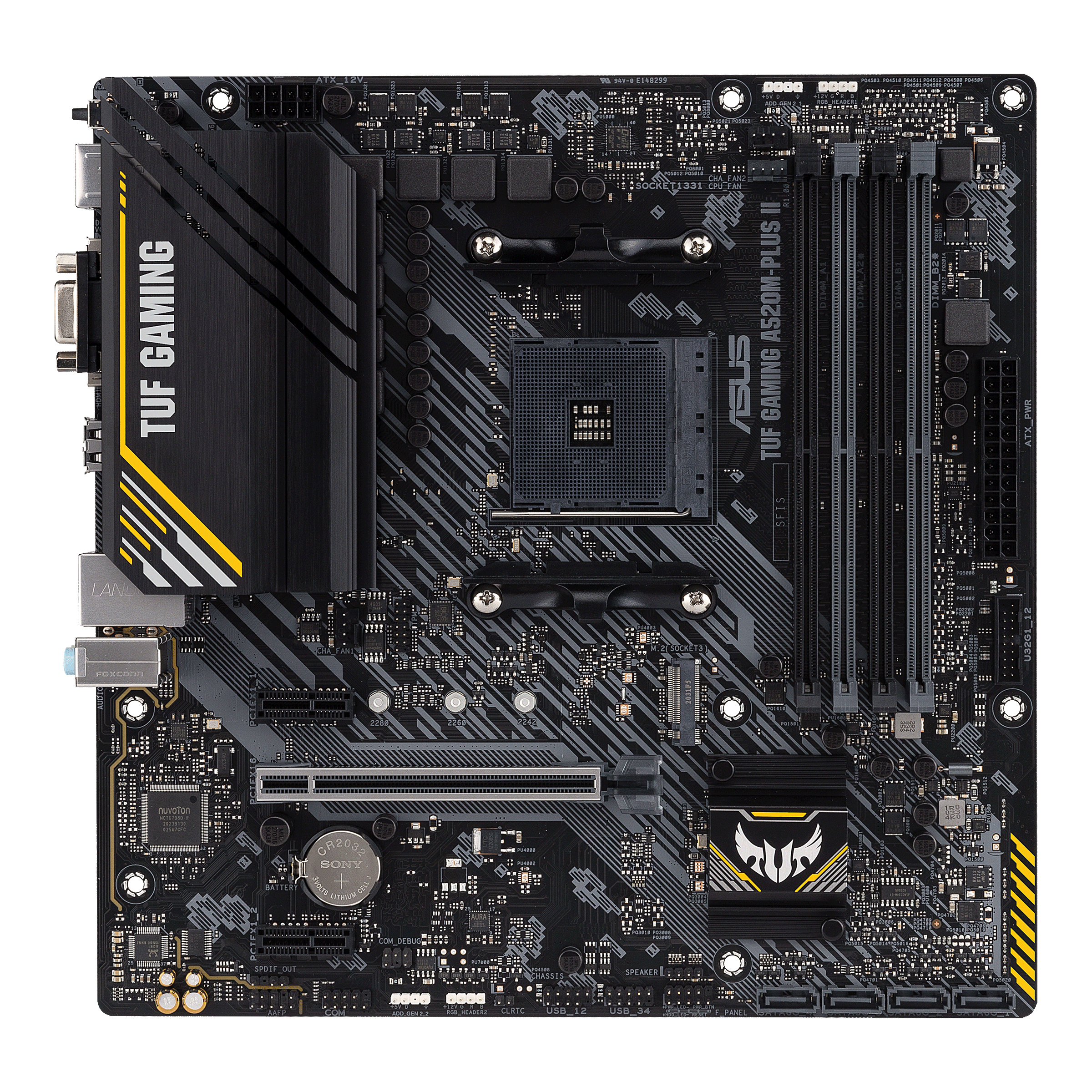 foto del prodotto asus tuf gaming a520m plus ii amd a520 socket am4 micro atx