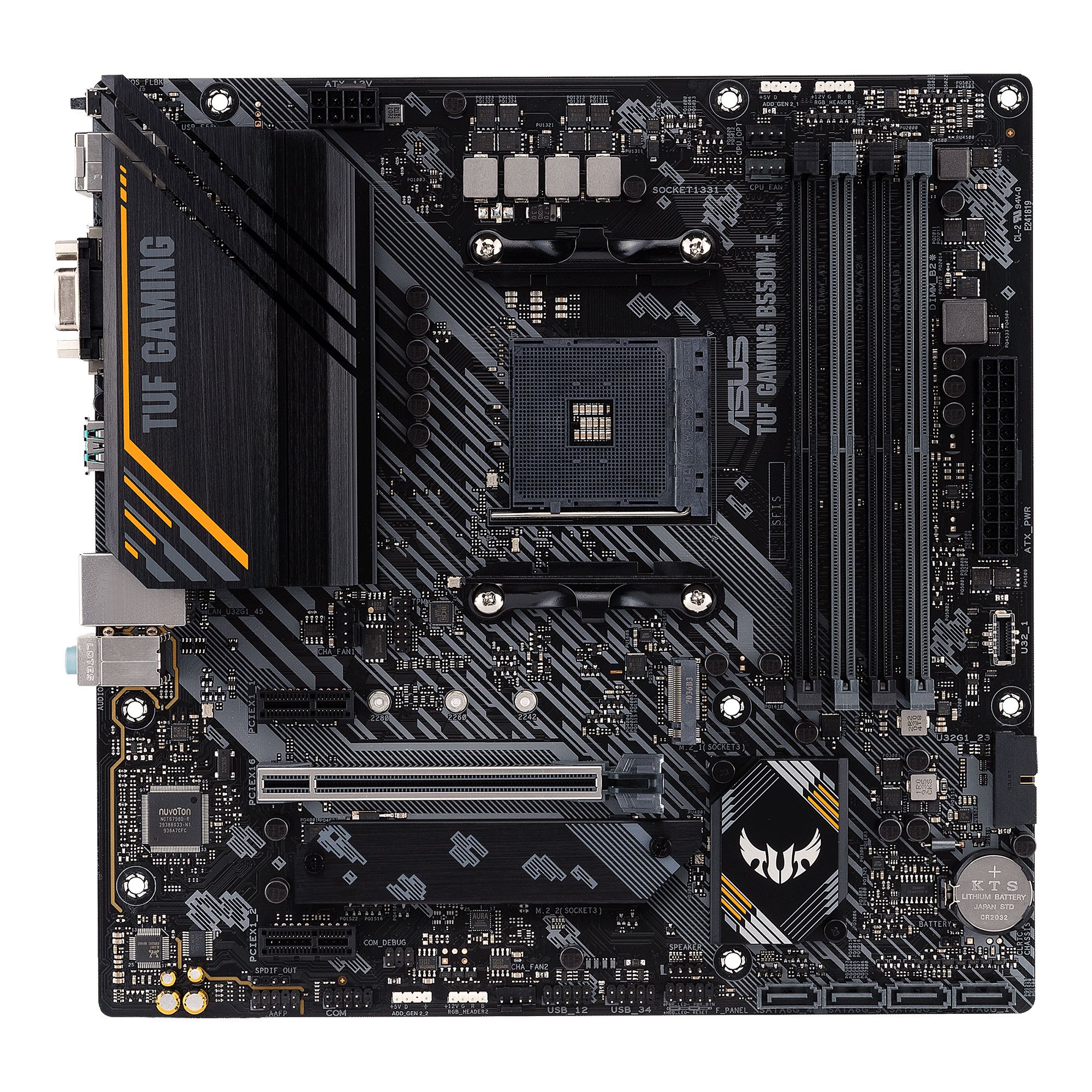 foto del prodotto asus tuf gaming b550m e amd b550 socket am4 micro atx