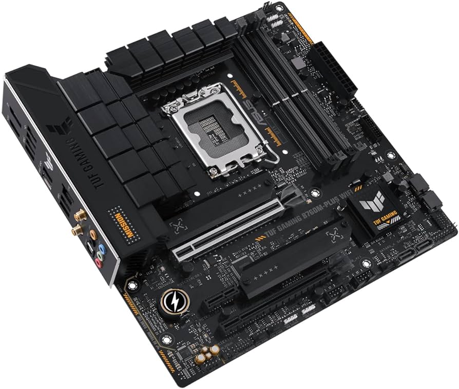 foto del prodotto asus tuf gaming b760m plus ii intel b760 lga 1700 micro atx
