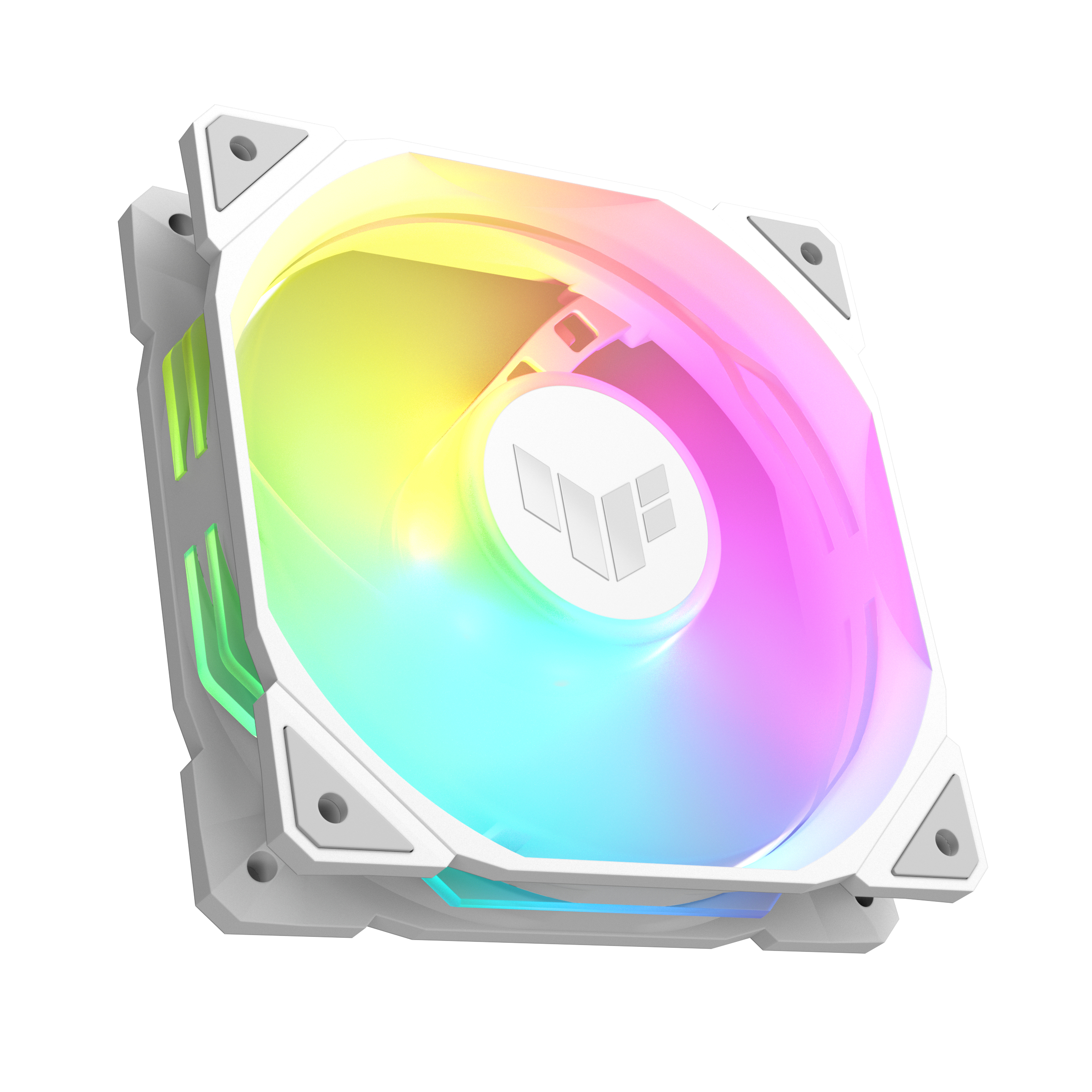 foto del prodotto asus tuf gaming tr120 argb 3in1 white case per computer raffreddatore d aria 12 cm bianco