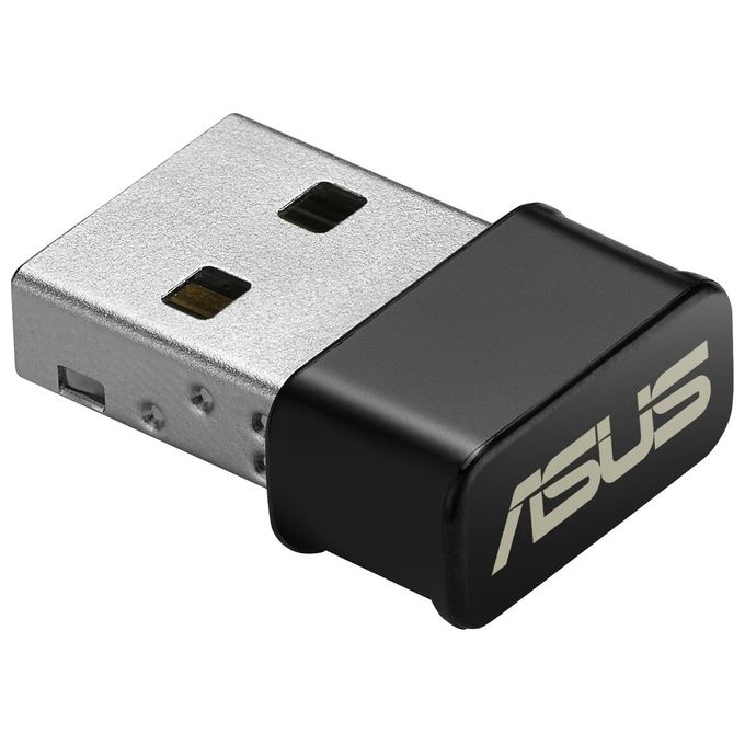 foto del prodotto asus usb ac53 nano adattatore wi fi e usb , ac1200 dual band , 300 867 mbps, formato compatto, supporto mu mimo, nero