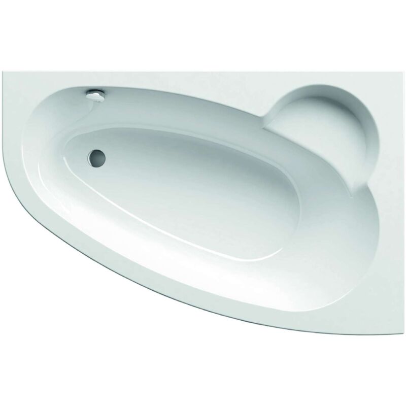 foto del prodotto asymmetric vasca asimmetrica 160 r, 160x105 cm, destra, bianco c471000000 ravak